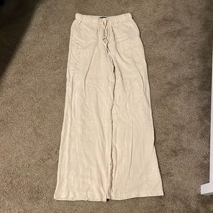 White fox Live it up linen pant beige size s